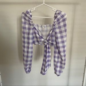 Forever 21 Tops - Purple gingham top Forever 21 Tops - Purple gingham top